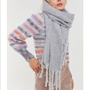 Urban Outfitters Gray Nubby Scarf